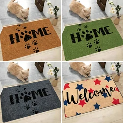 Simple Mat Welcome Entrance Door Floor Decor Washable Carpet Non-slip Easy To Clean Area Wrinkle-Resistant Rug Suitable for Home