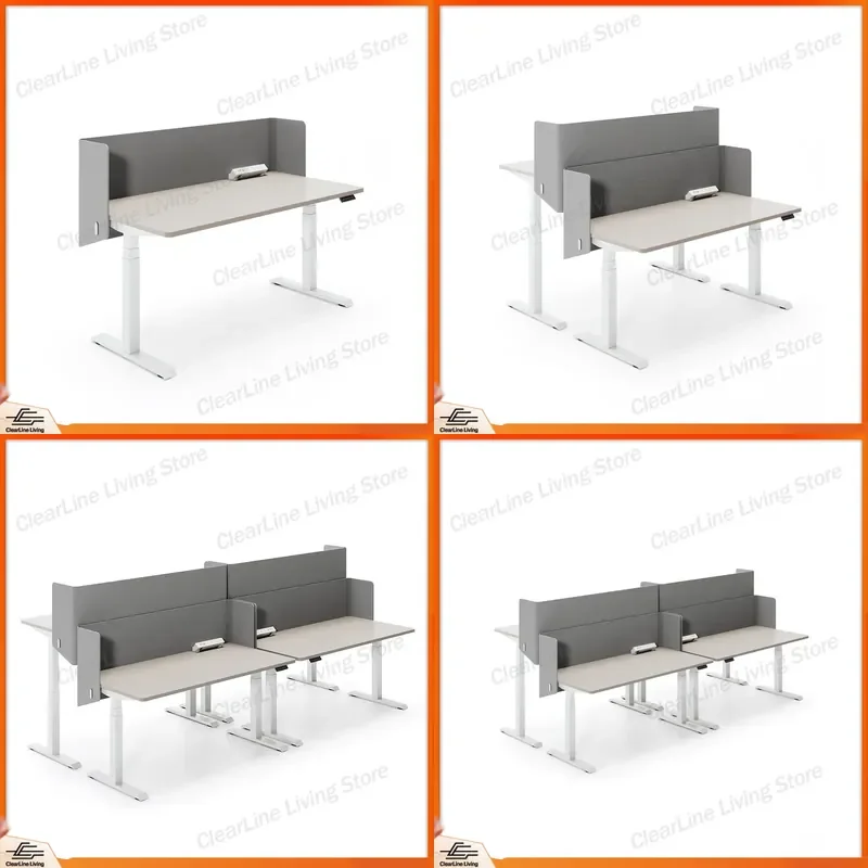 Modern Desk with Ergonomic Height Adjustment and Convertible Features for Home Office Study Table Computer Workstation