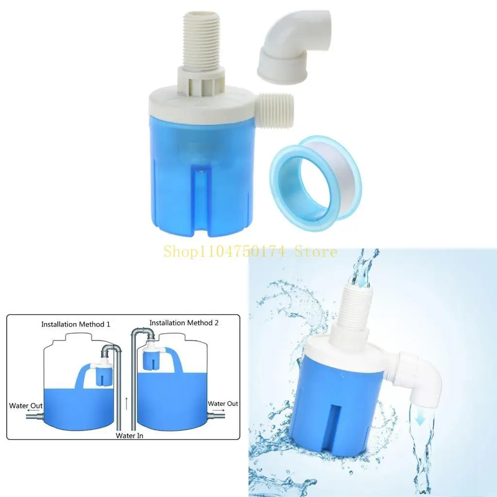 

Поплавок для контроля уровня воды дюйма для клапана с экраном, изогнутая трубка из ленты Stariner для бассейнов, аквариумов.