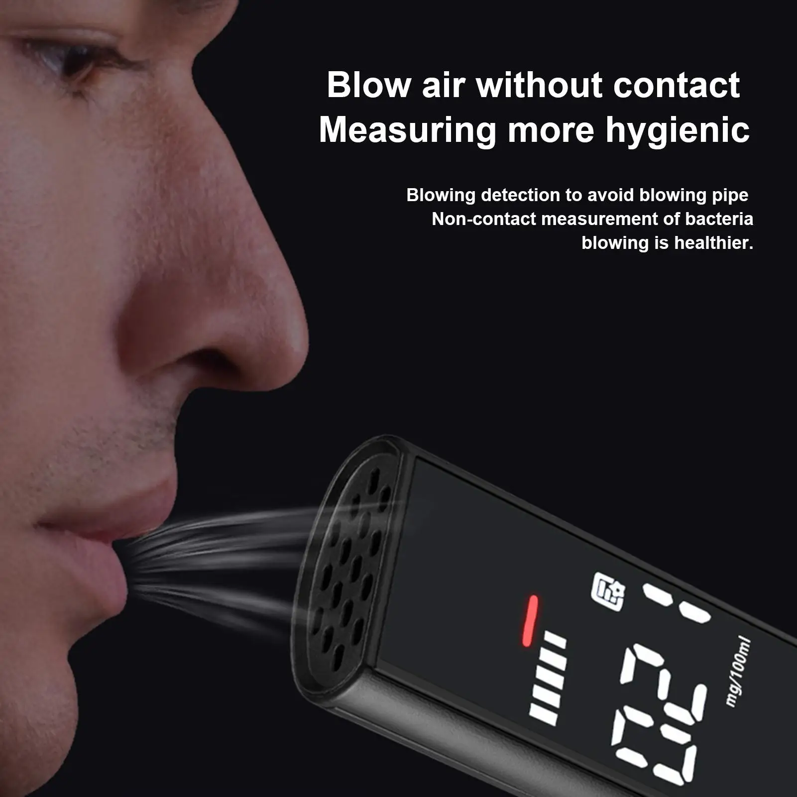 Portable Breathalyzer Portable Professional Precision Personal Breathalyzers Alcohol Detector For Addiction Support Drunk