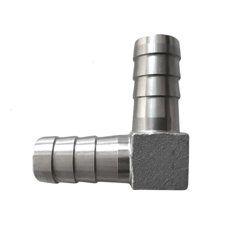 6 8 10 12 13 14 15 16 19 20 25 32 40mm Hose Barb Tail Euqal Elbow 90 Degree 304 Stainless Steel Pipe Fitting Connector Coupling