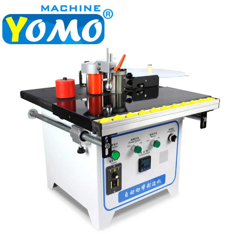 

MY05 Woodworking Edge Banding Machine Mini Edge Bander Pvc Automatic End Trimmer Double Glue Sided 30kg