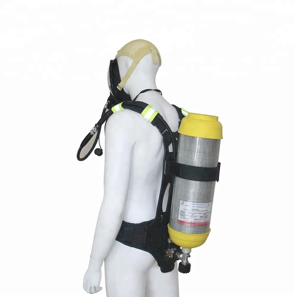 Safety harness head show HUD scba with intelligent alarm