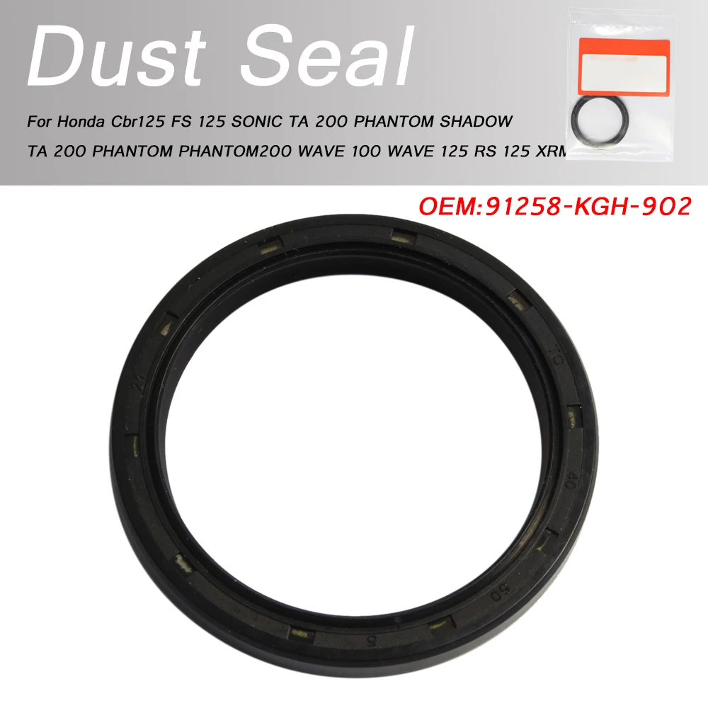 For Honda Cbr125 FS 125 SONIC TA 200 PHANTOM SHADOW TA 200 PHANTOM PHANTOM200 WAVE 100 WAVE 125 RS 125 Front Wheel Dust Seal