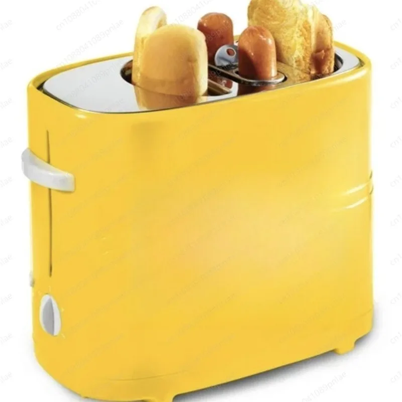 110V 650w Yellow Toaster Toaster, Multipurpose Sandwich Maker, Breakfast Toast Hot Dog Maker