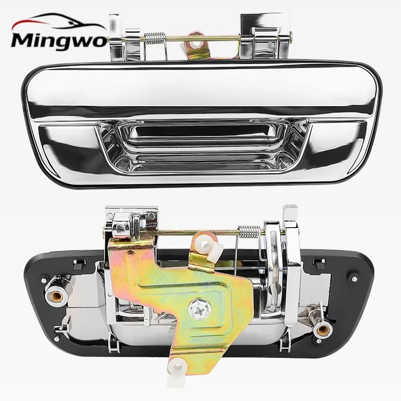 Chrome Black Rear Trunk Exterior Door Handle Tailgate Handle NO Keyhole for Holden Colorado RC Rodeo RA 2003~2012 Isuzu DMAX