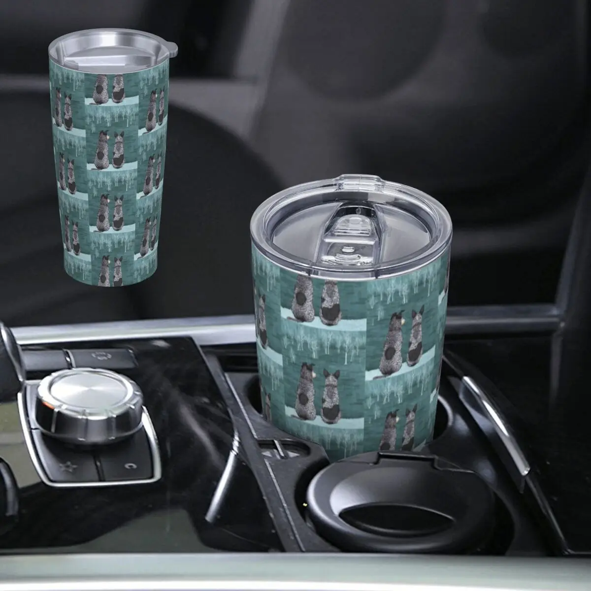 Australian Cattle Dog Blue Heeler Stainless Steel Tumbler Vacuum Insulated Mugs Thermal Cold Cup Straws With Lid 20oz