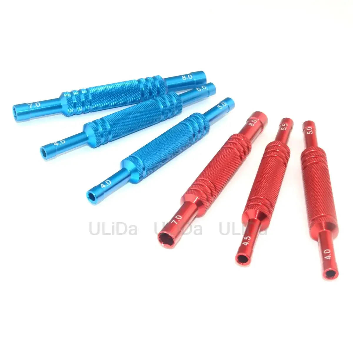 Red Blue Hexagon Sleeve Aluminum Alloy Double Head Screwdriver Hex Wrench Tool for RC Car Parts 4.0/5.0/4.5/5.5/7.0/8.0mm