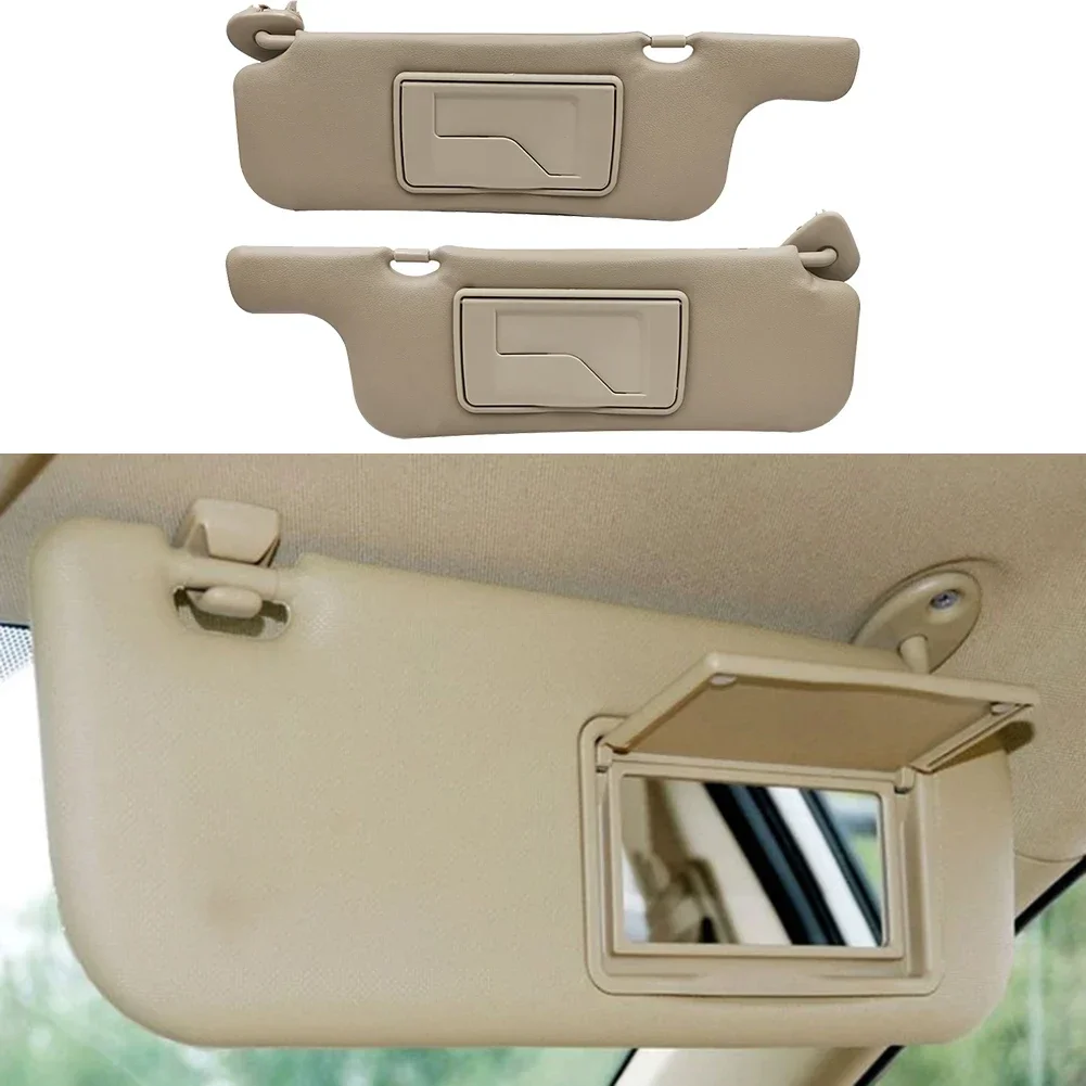 2 Piece Car Sun Visor For Toyota For Corolla 2001-2007 Makeup Mirror Sun Shielding Board Inner Front Windscreen Sunvisor