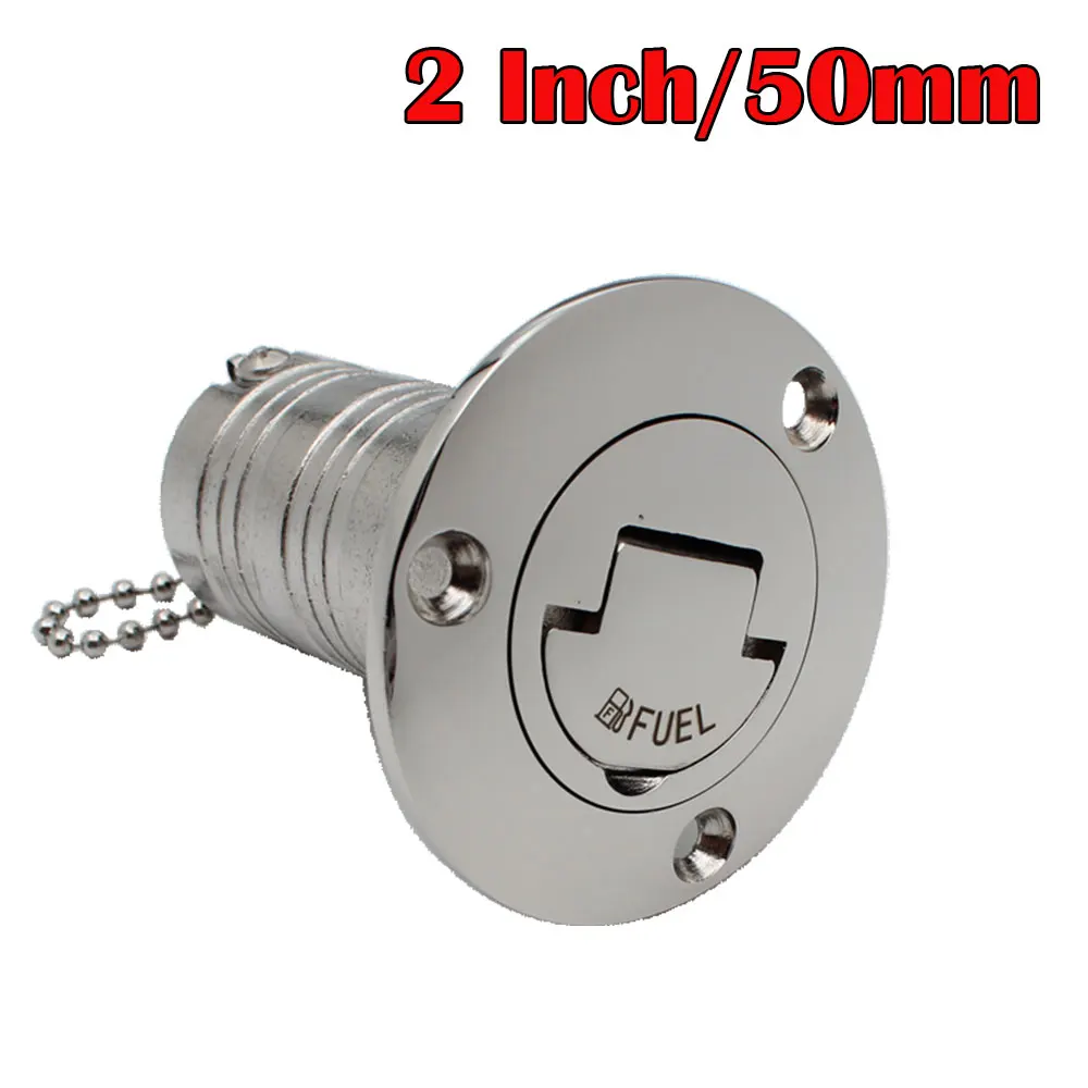 Nieuwe Rvs 316 Dekvuller GAS DIESEL BRANDSTOF AFVAL WATER 38mm 50mm Spiegel Polish Marine Boot hardware Dek Vuldop