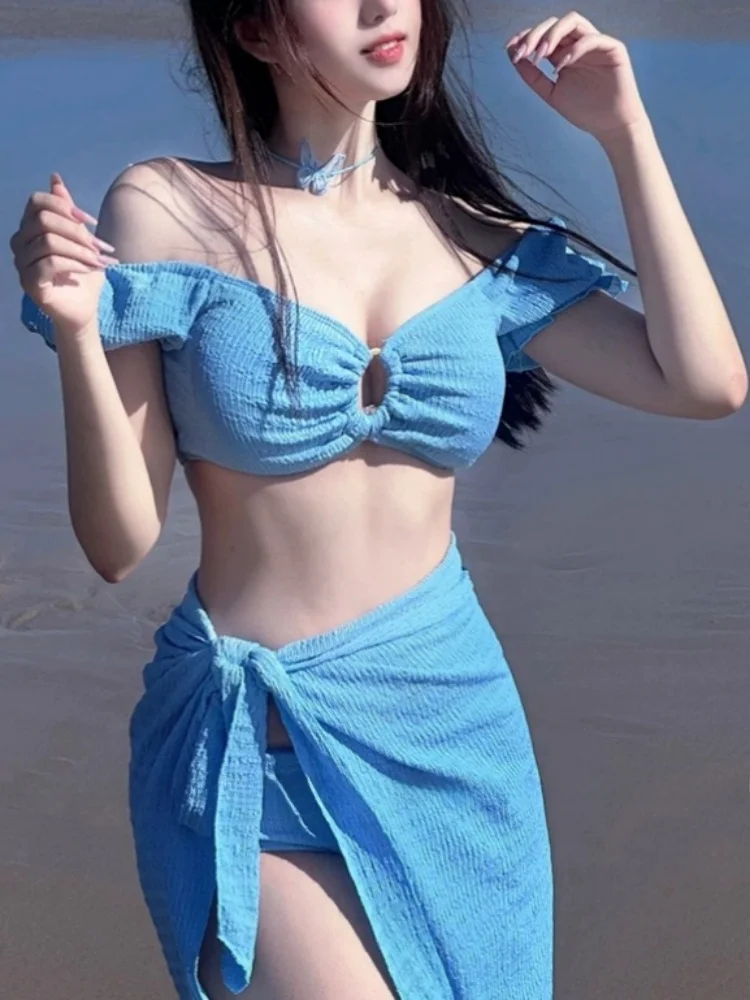 

Купальник Honey Girl Pure Desire: Простой и сексуальный раздельный бикини-треугольник для женщин, для пляжного отдыха, с эффектом загара, с поддержкой для груди