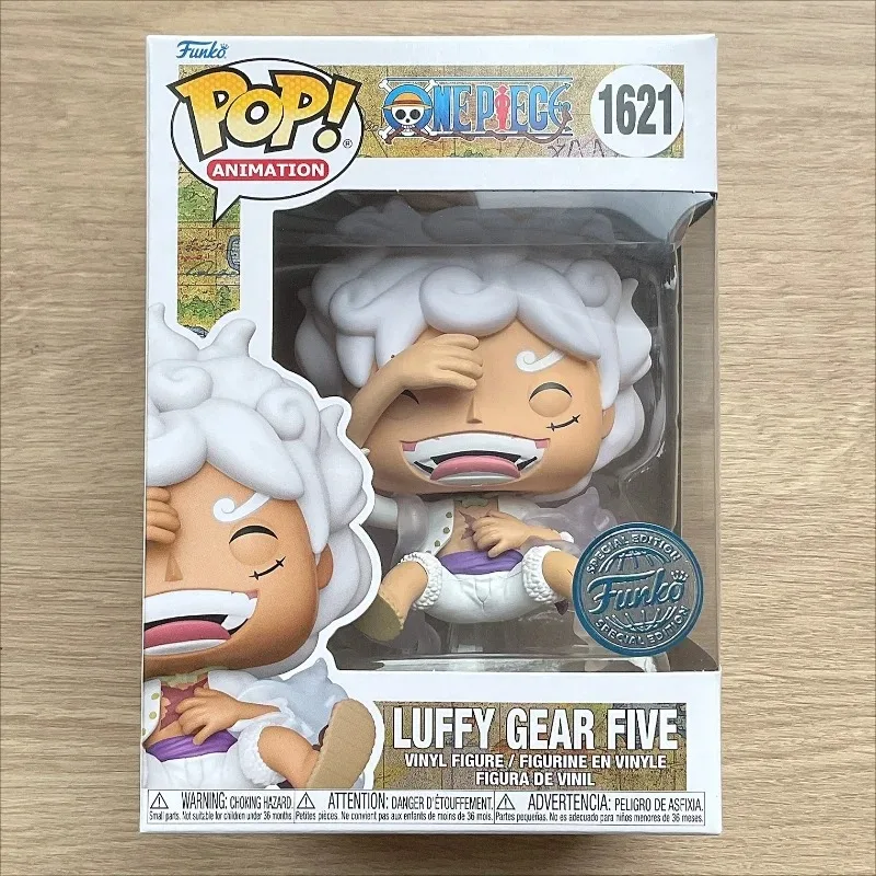 Funko Pop One Piece Monkey D Luffy Gear 5 1621 Original Anime Vinyl Figure Collectible Nika Joy Boy Model Toy Birthday Gift
