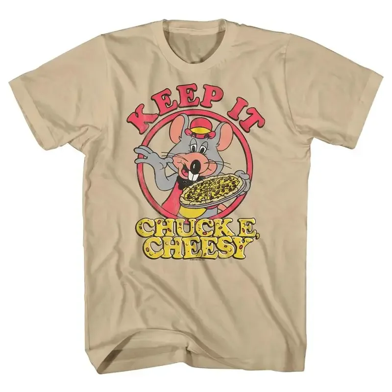 Chuck E Cheese T Shirt Men'S Keep It Cheesy Character Logo Design 6Xl