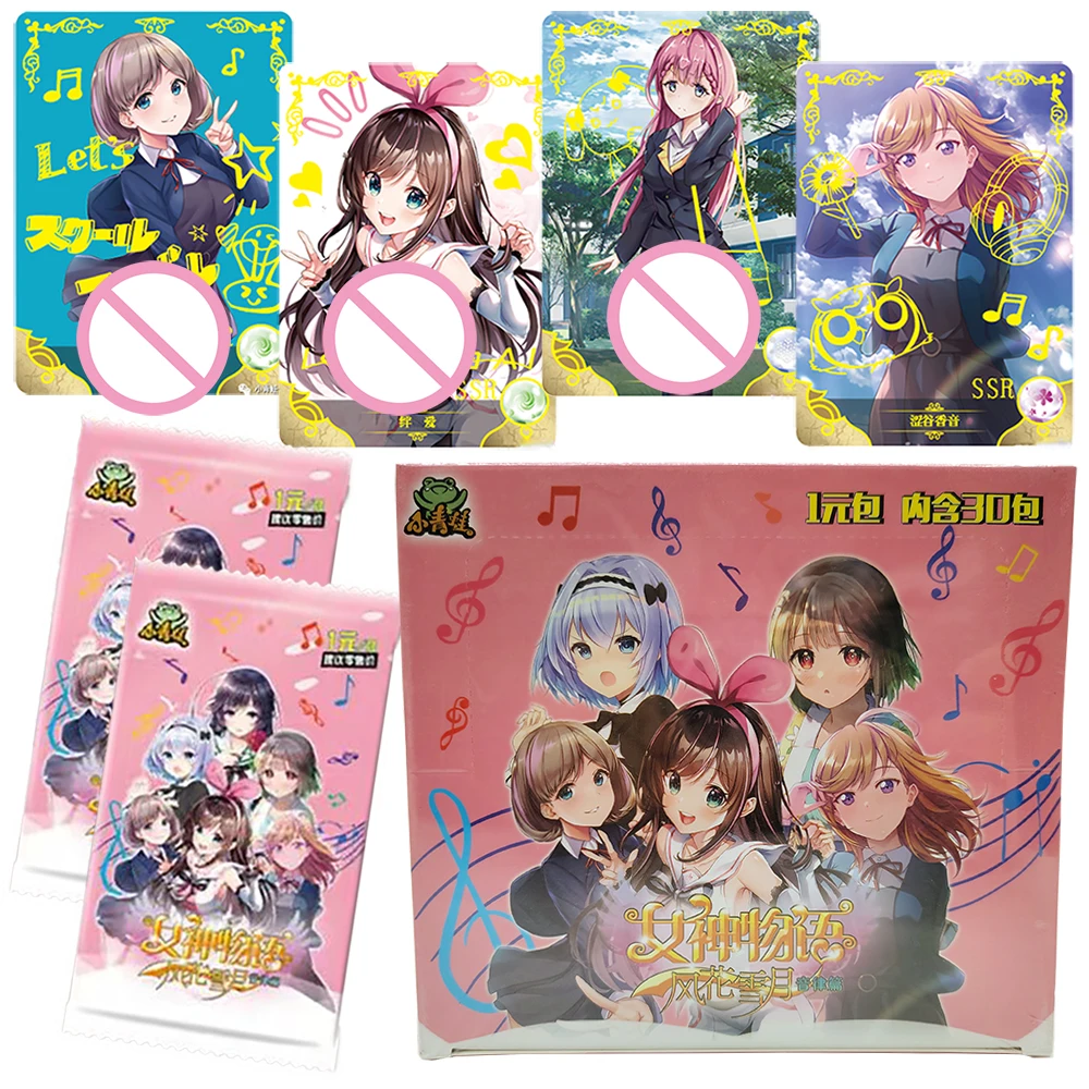 

Коллекционные карточки Goddess Story: Классические аниме-персонажи, креативные сувениры, блестящие и привлекательные аниме-девушки, забавные карточки, настольные игрушки