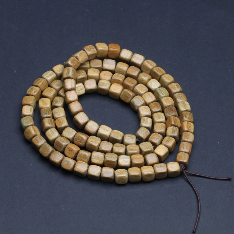 

Sandalwood Square Shape DIY Making Play Artistic Style Temperament Bracelet Beaded