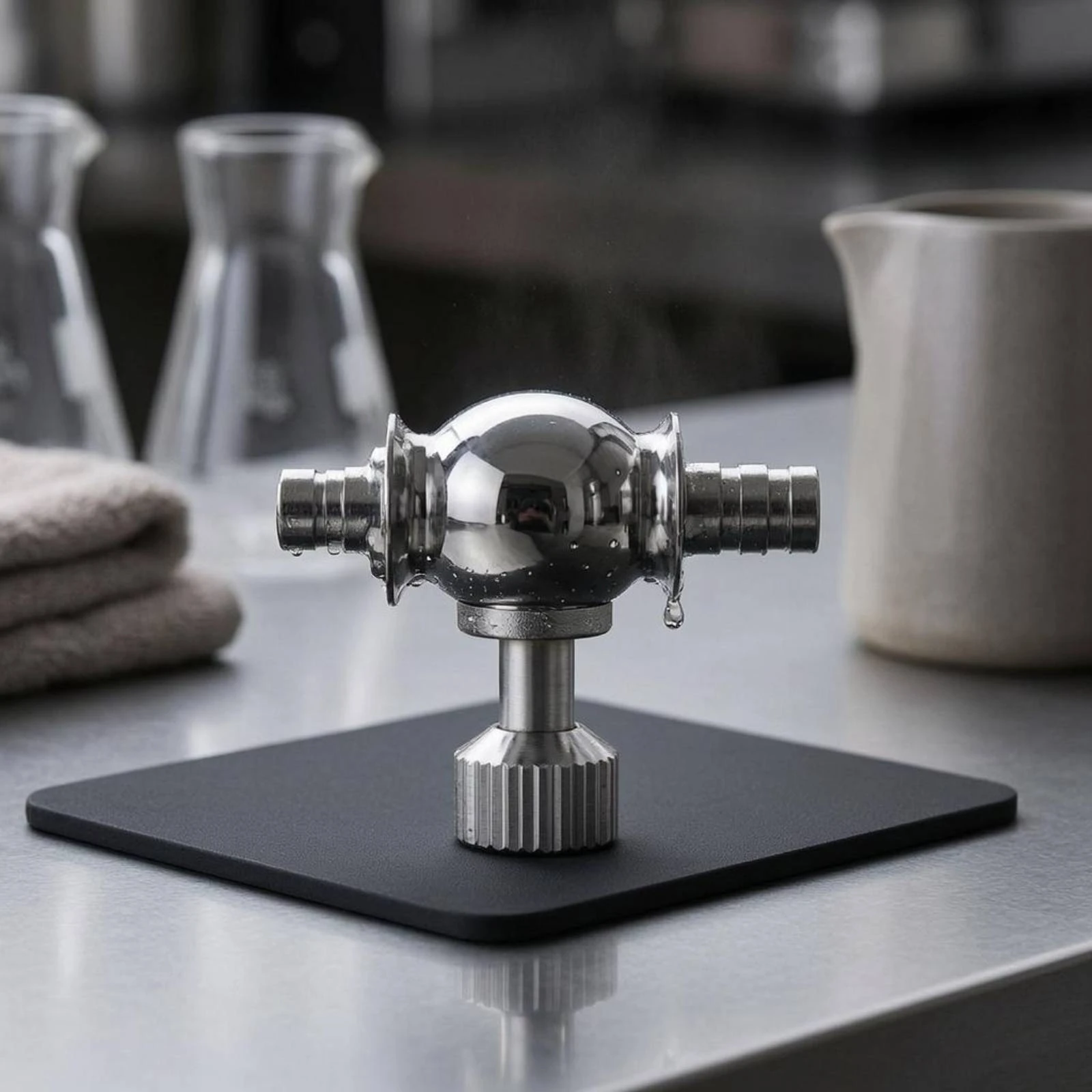 Coffee Liquid Valve Barbed Fittings Cold Brew Valve Kitchen Accessory Silver Metal Rigid