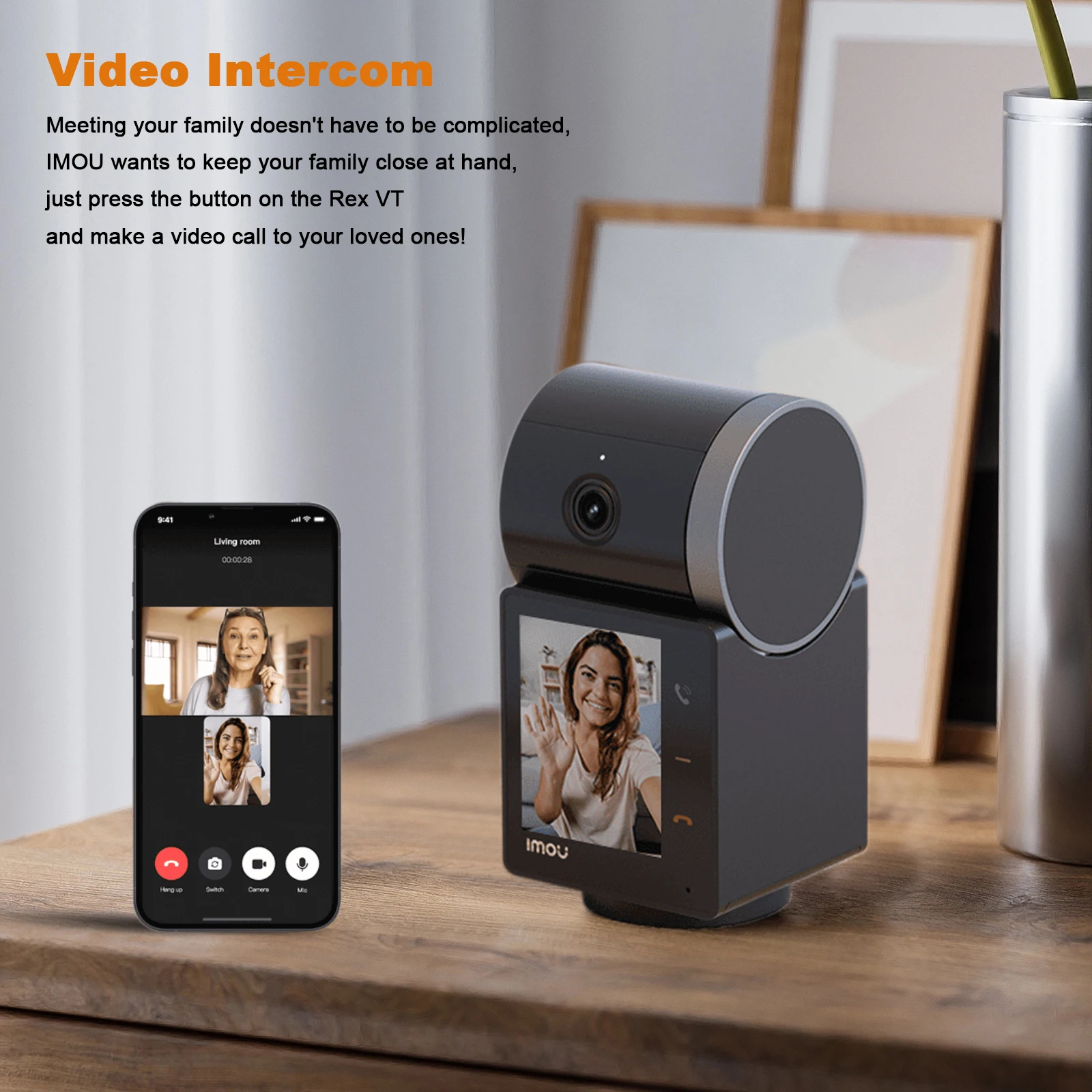 IMOU Rex VT One-touch Call Camera  360° 5MP 3K Indoor Two-way Video Talks Human Pet detection WIFI Security IP Camera