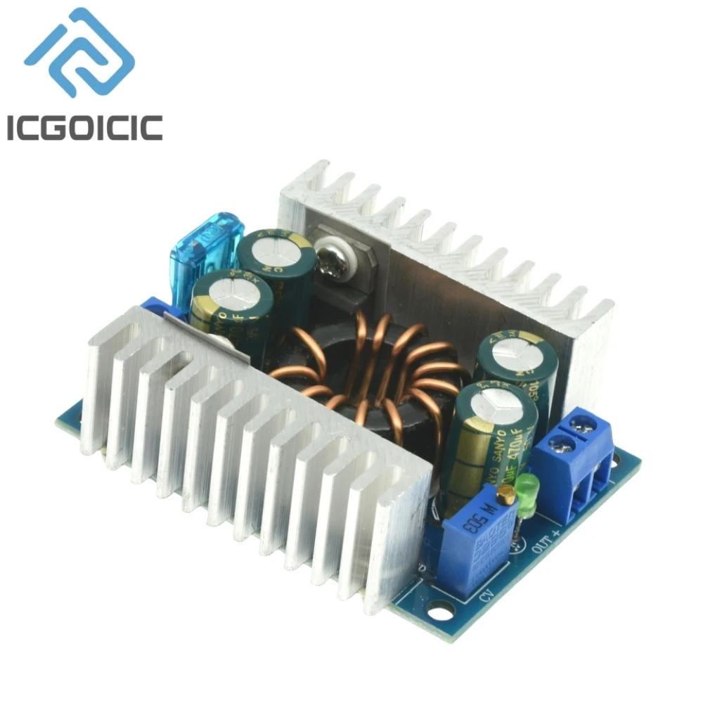 محول دفعة DC-DC بحد أقصى 150 وات، 8-32 فولت إلى 9-46 فولت قابل للتعديل - وحدة تصعيد عالية الطاقة للمصابيح والمحرك وإمدادات الطاقة #5