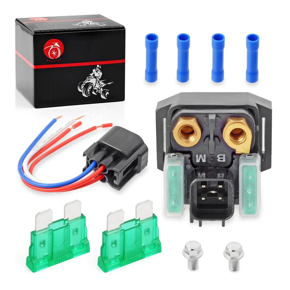 Starter Solenoid Relay B-M & Plug For Yamaha Viking VI Rhino YXM YXR YXC 700 XVS950 650 YXZ1000 XSR900 YFZ-R7 MXT9 MT07 10 YXE70