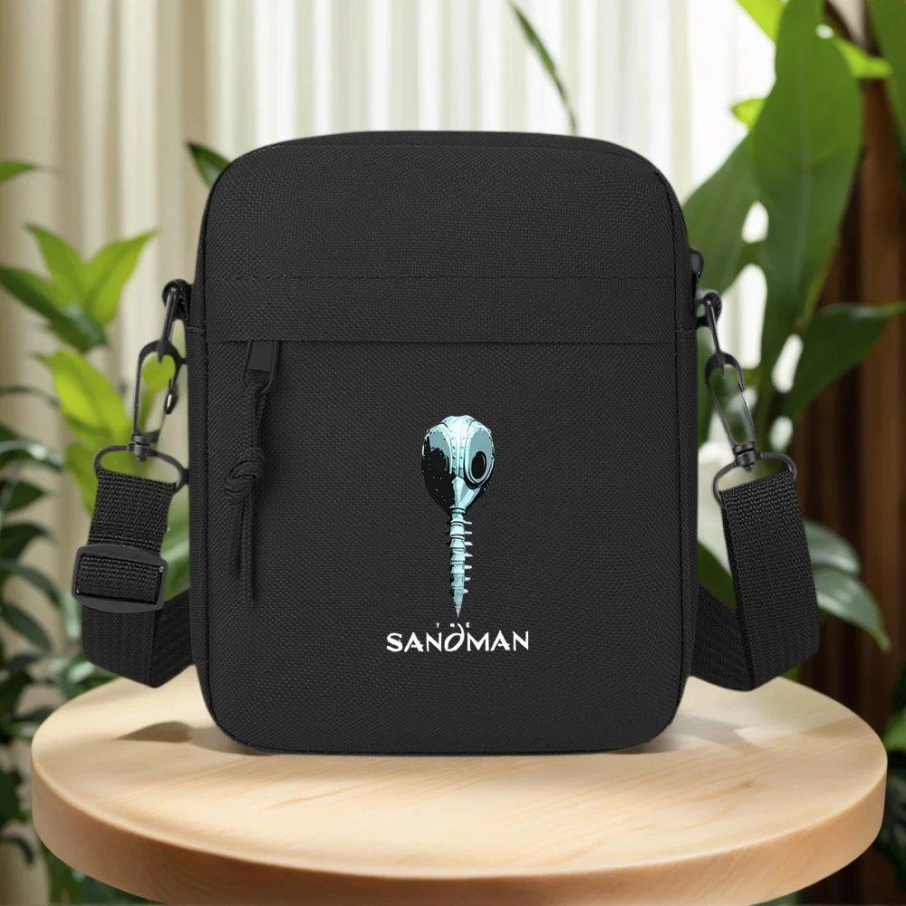 Mask with spikes,elongated design,dark background Men Crossbody Bag Single Shoulder Women Cartoon Anime Film Printing Design Uni