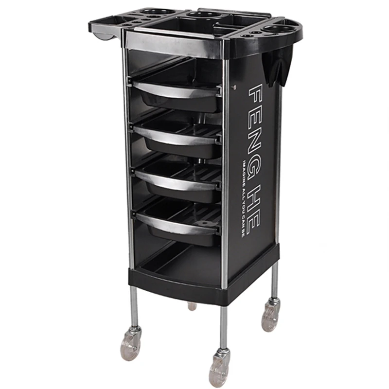 Italian Style Multifunctional Trolley Modern Designer Beauty Salon Trolley Barber Shop Storable Furniture Skjuta En Vagn HBSC