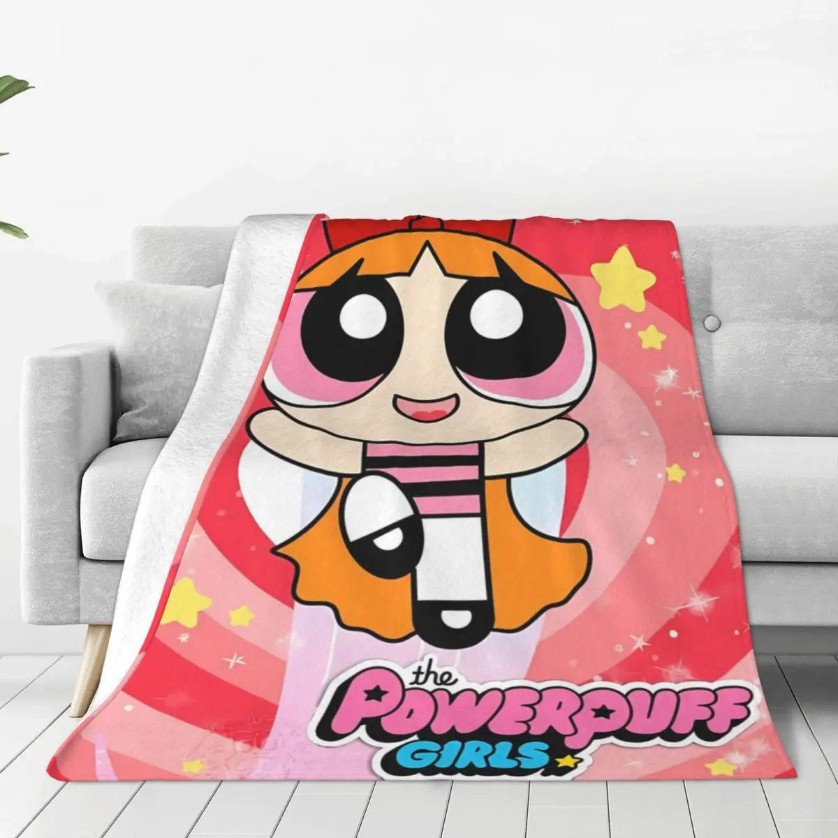 The Powerpuff Girls Blanket Quality Soft Warm Throw Blanket Autumn Travel Couch Chair Print Bedspread