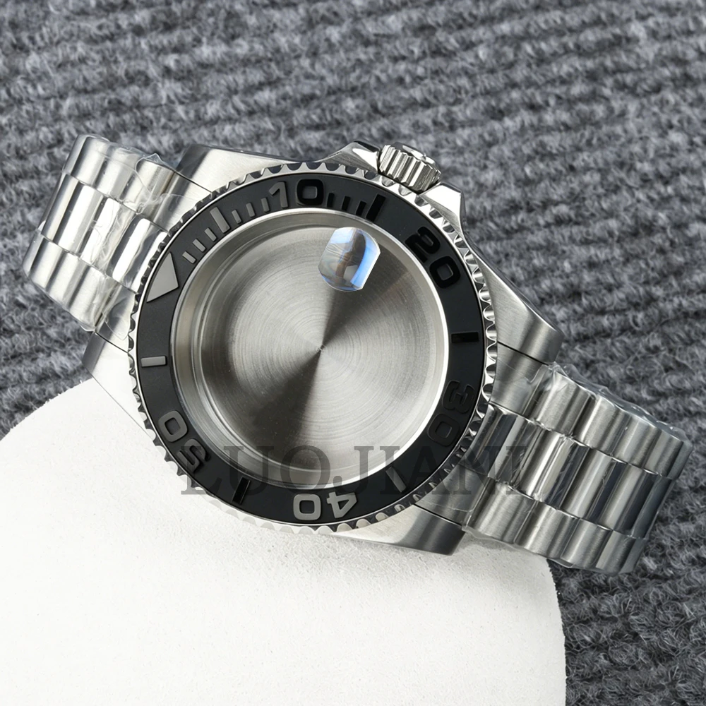 Stainless Steel 40mm Case NH35 Watch Accessories For Yacht-Master Watch Case For NH35 NH34 NH36 NH38 Movement 28.5mm Dial