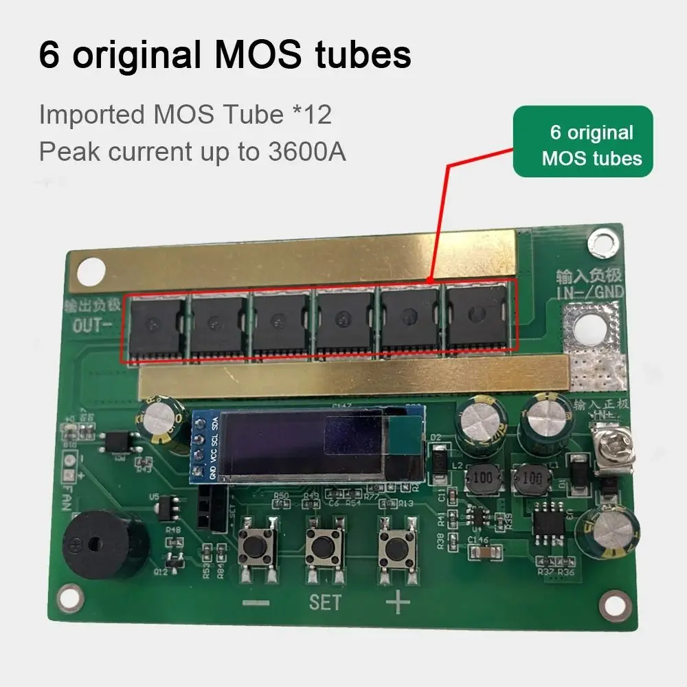Copper Welding Pen Welder Control Board Set Real-Time Display Smart Digital Display 99 Gears 12V Spot Welder Module