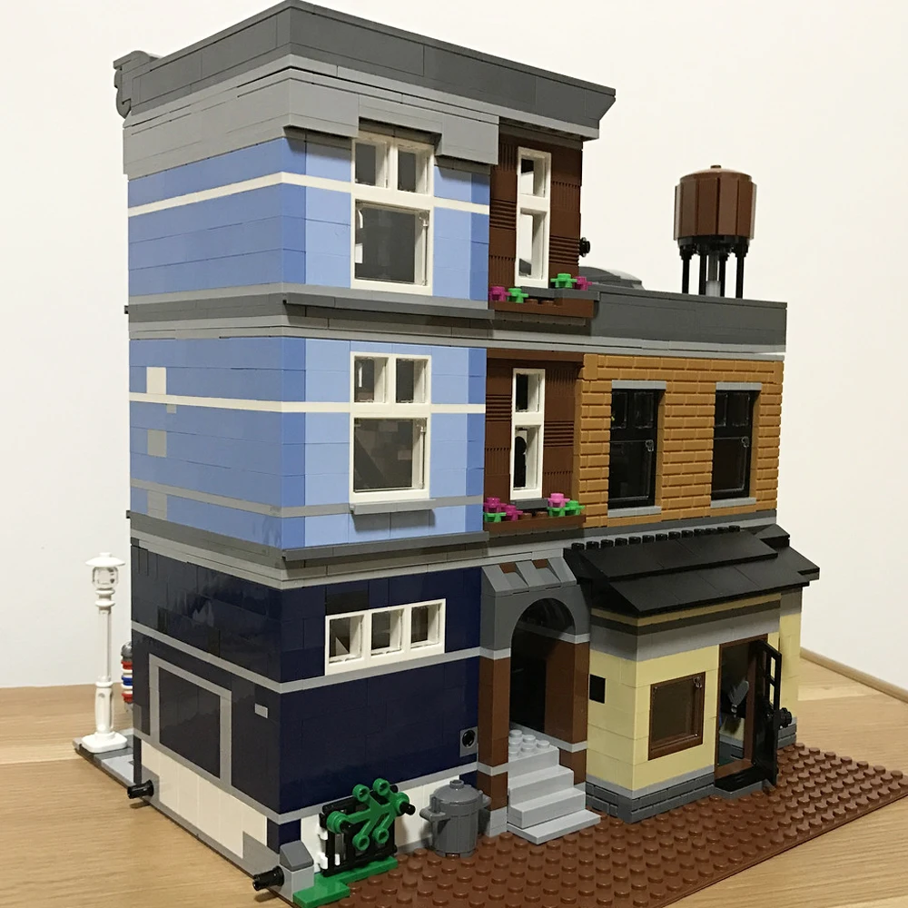 2262pcs Detective's Office Model Set Create Adorable Street Views Architectural DecorationBuilding Blocks Bricks toy Gifts