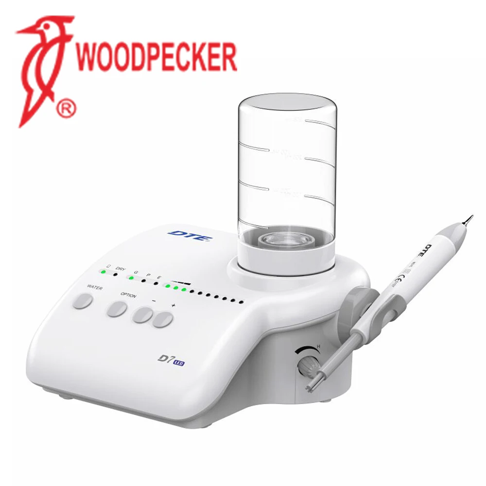 Woodpecker DTE D7 LED Ultrasonic Scaler Prevent Dental Disease Fiber Optics Portable Teeth Whitening Cleaning Dental Equipment