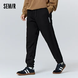 Semir Casual Pants Men Winter Knitted Jogging Basic Daily Sports Thickened Warm Fashion Fit Leggings Trousers