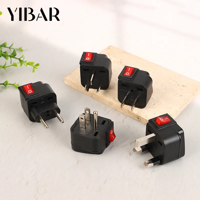 Universal American US European UK EU AU Travel Electrical Plug Adapter 10A/13A 250V Power Socket With On/Off Switch