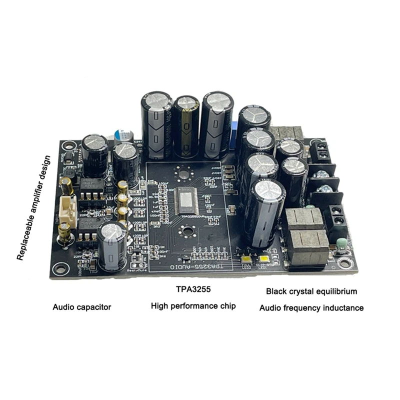 DC 48V TPA3255 600W Audio Power Amplifier Board HIFI Stereo 300Wx2 Class D Amplifier