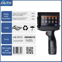 Faith 12.7mm Inkjet Printer 40 Languages Character Date QR Code Printing Machine Packaging for Packing Production Lines