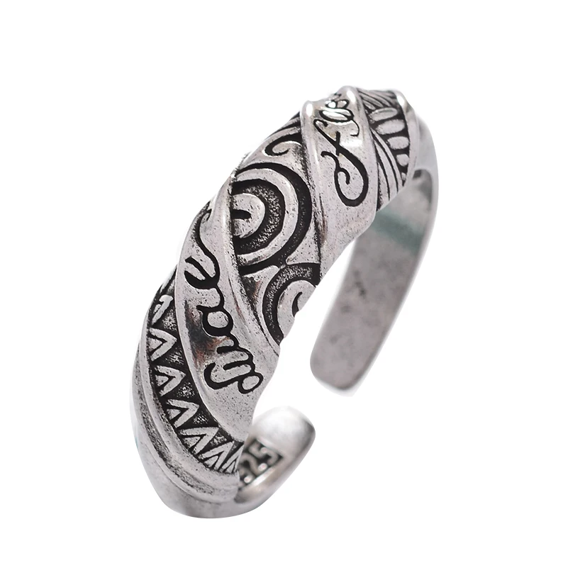 Original New Style Totem Of Angkor Wat Retro Thai Silver Female Ring Cheap Jewelry For Women Gifts No Fade