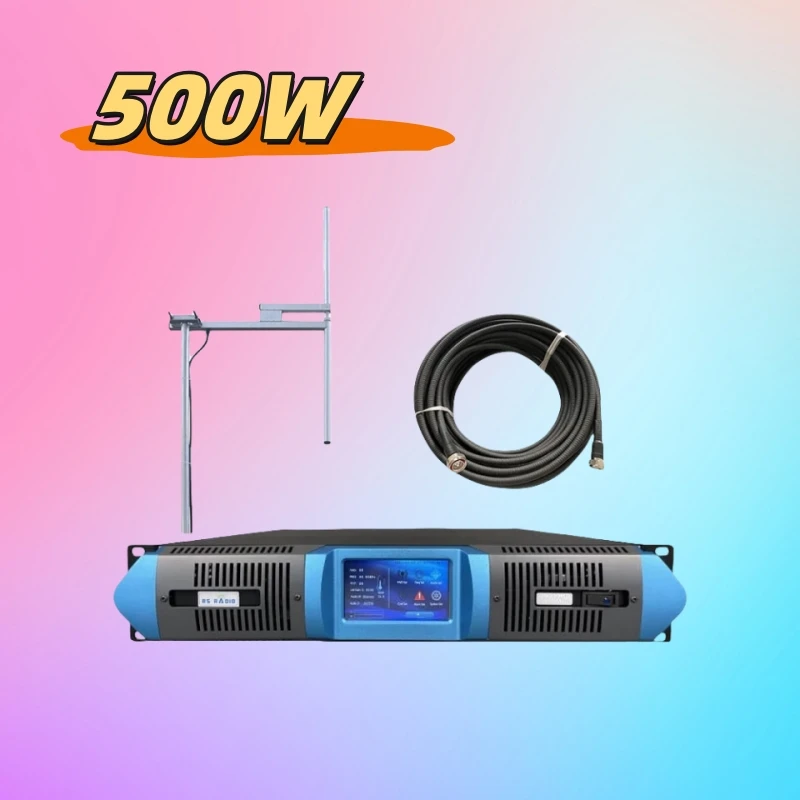 

Professioal FM Transmitter 500W +Antenna+Cable Full Equipment