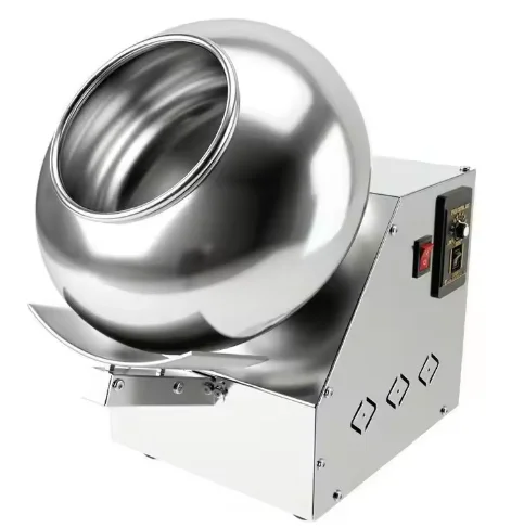 Coating Pan Sugar Polishing Candy Snack Making Machines For Nuts Sugar Candy Coating Machine