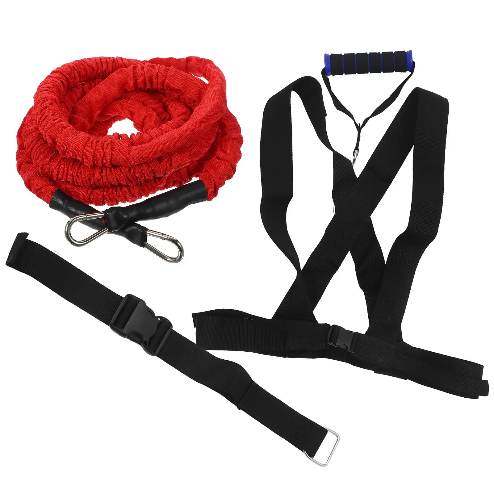

Double Resistance Training Stretch Rope Pull Running Jumping Workout High Latex Home Gym Outdoor Exercise Sprint Jump