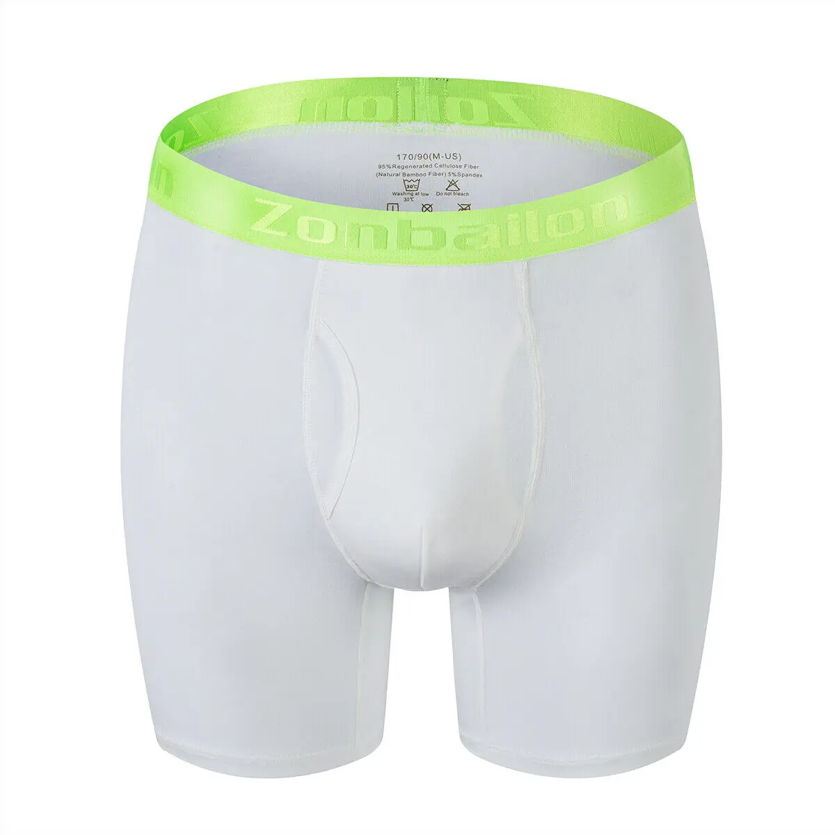 Jinshi Mens Pouch Boxer Briefs Big and Tall Bamboo Viscose Breathable Long Leg Underwear