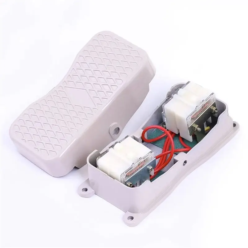 A76I-Aluminum Case Push Button Controller Foot Switch Pedal YDT1-20 101 Reverse Double Control Three Phase Motor With Wire