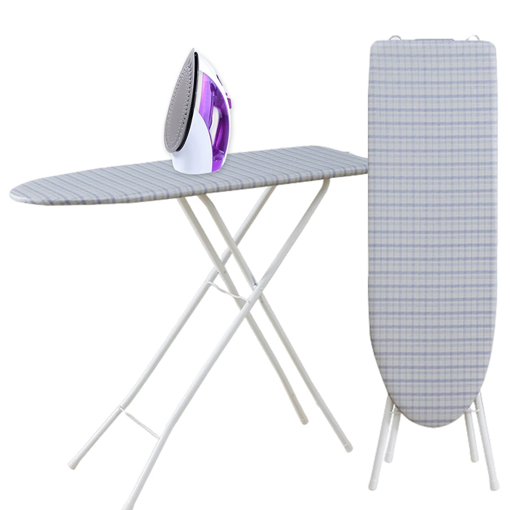 

Foldable Ironing Board with Iron Rest with Heat Resistant Cover Adjustable Height for Home Laundry Room Use
