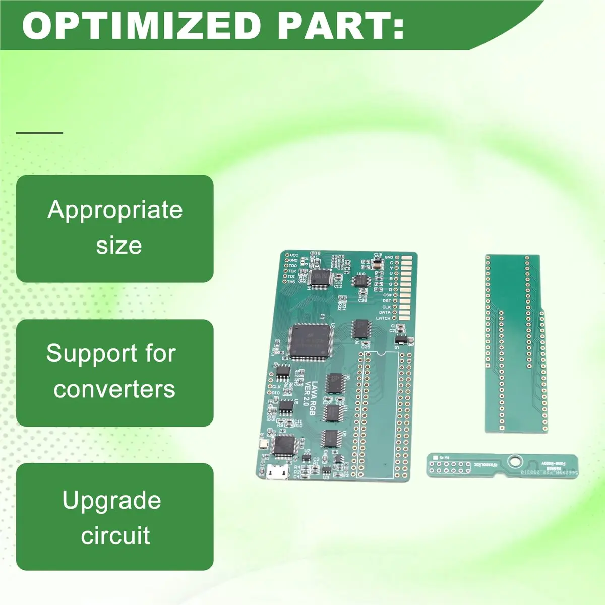 OKgood Lava RGB 2.0 Kit for AV Famicom Console RGB FC Better NESRGB with RGBS/ S-Video/CV Three Video &24-Bit RGB888 Output