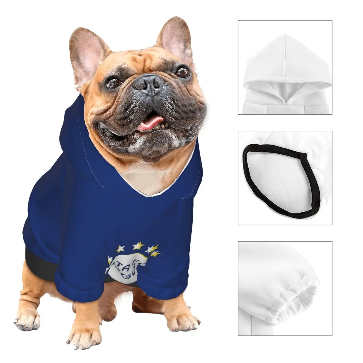 Maccabi Tel Aviv Pet Dog Wear Hoodie Puppy Costume Doggie Winter Clothes Sweaters Pet Hooded Sweatshirts Coat Cat Small