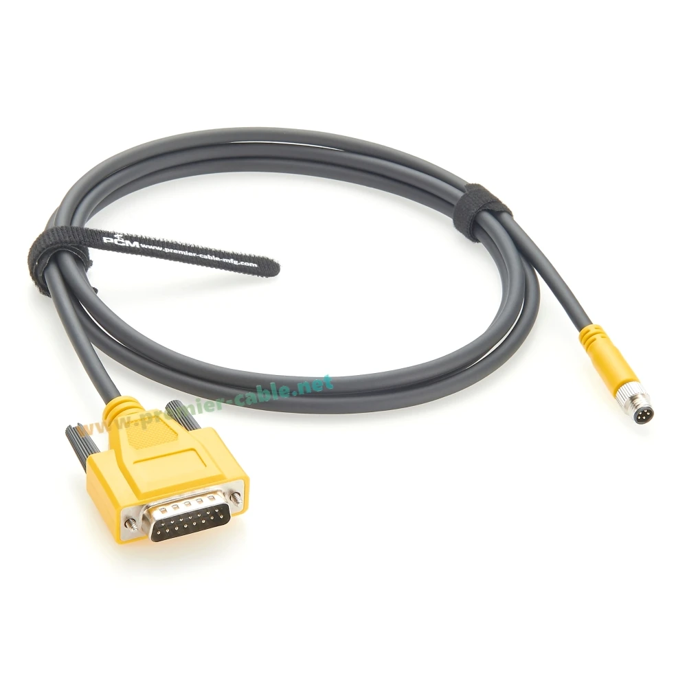 CCB-M8DSIO-02 CCB-M8DSIO-05 Compatible Cognex In-Sight Micro Vision System M8 to DB15 CIO-MICRO I/O Module High Flex Cable
