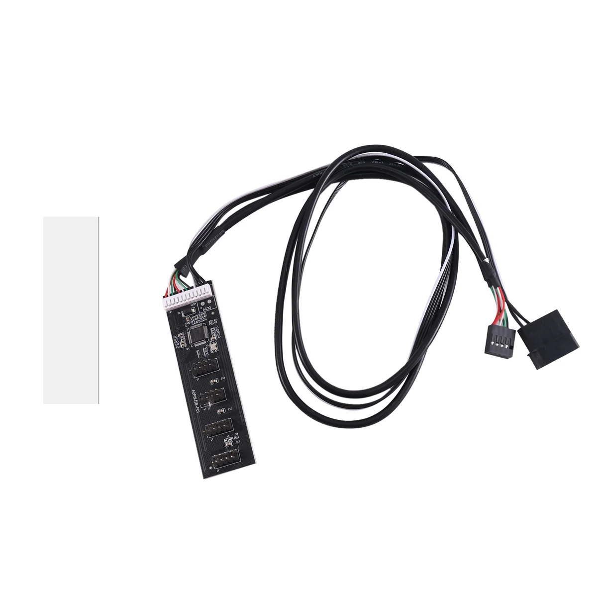 USB 2.0 9Pin Header 1 to 4 Extension Hub Splitter Adapter Converter USB 1 to 4 Male 20cm 9-Pin Internal Cable Mainboard