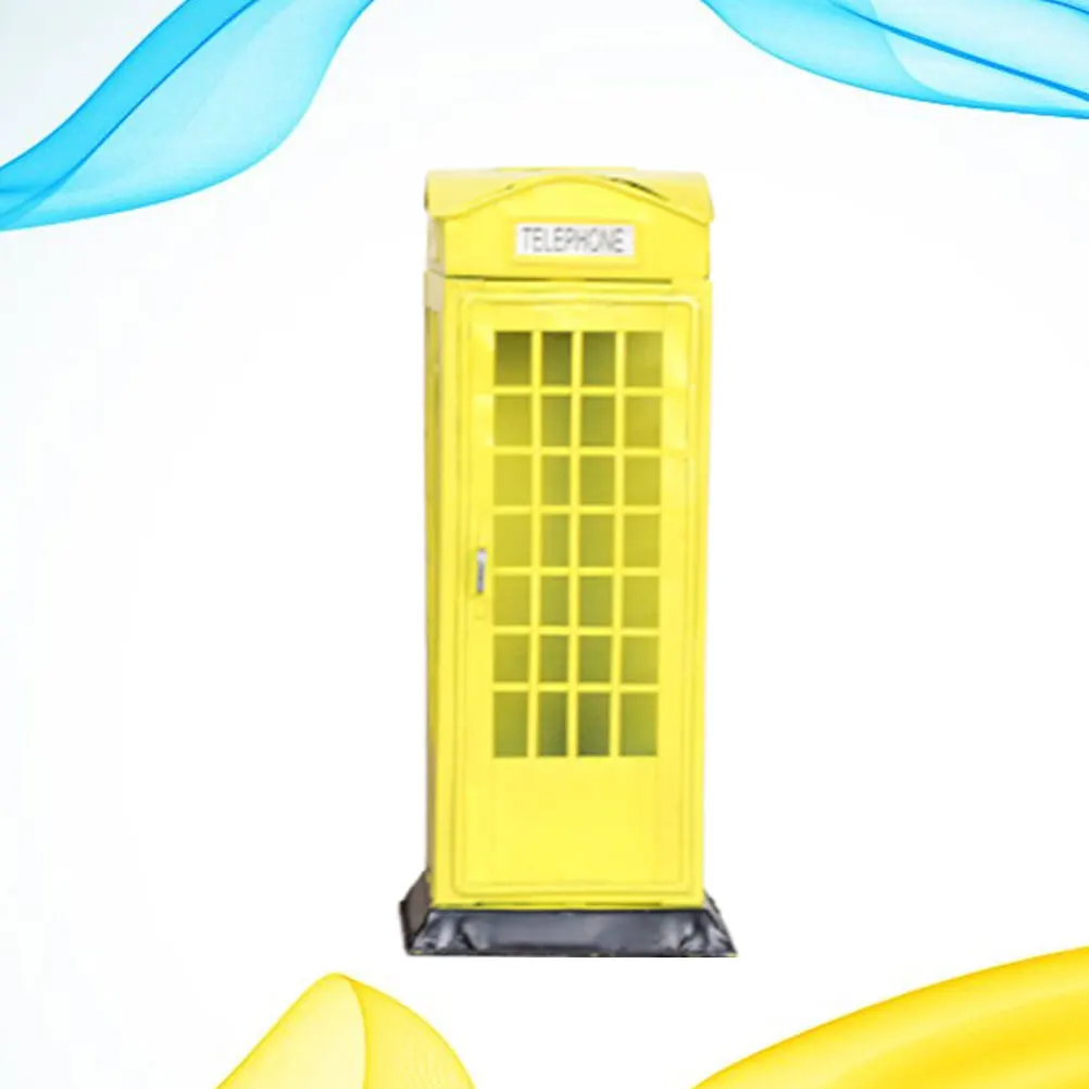 

1Pcs Retro Savings Jar Yellow Delicate Saving Pot for Kids Coin Storage Tinplate Money Box Artistic Money Box