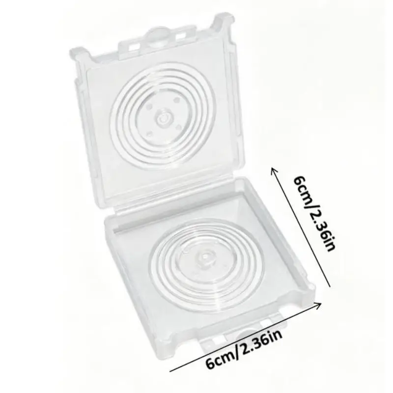 1/3/5Pcs Watch Dial Storage Box Transparent Dustproof Snap Closure for Watch Repair Hobbyists Travel Storage Needs