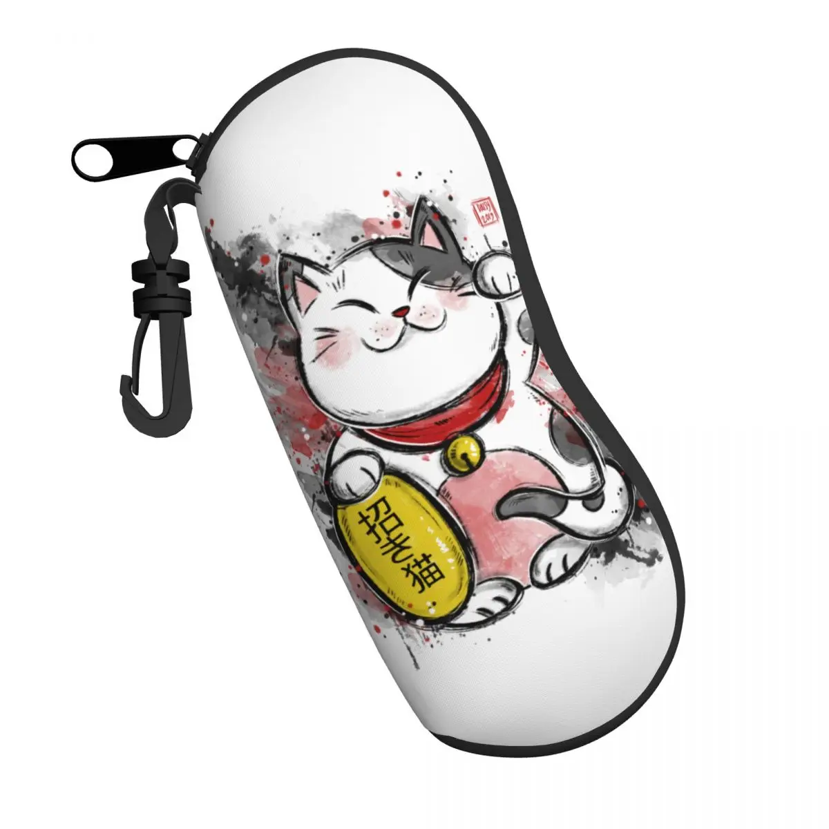 Custom Kawaii Maneki Neko Glasses Case Stylish Lucky Cat Shell Eyeglasses Case Sunglasses Box