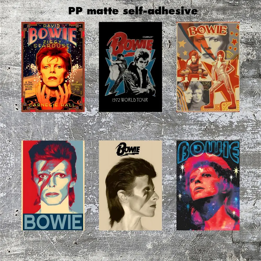 David Bowie COOL Poster Frameless poster pp Matte adhesive paper for Living room hallway bedroom