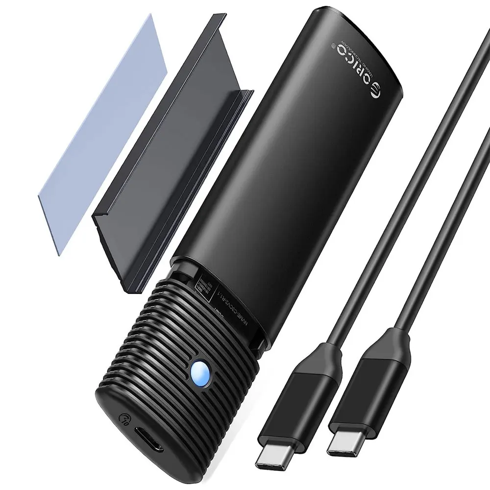 ORICO-M2 Gabinete SSD, NVMe, NGFF, 10Gbps, PCIe M.2 SSD Case, USB portátil C 3.1, 3.1 Gen2 Tool,